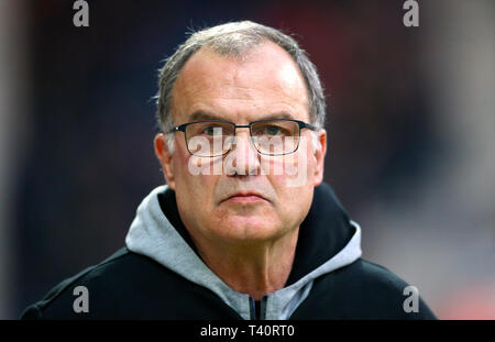 Le manager de Leeds United Marcelo Bielsa Banque D'Images