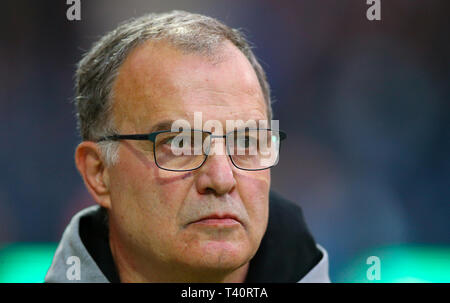 Le manager de Leeds United Marcelo Bielsa Banque D'Images