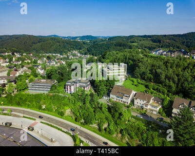 Photo aérienne de Gummersbach, une ville en Allemagne Banque D'Images