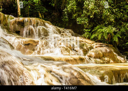 Dunn's River Falls en Jamaïque Banque D'Images