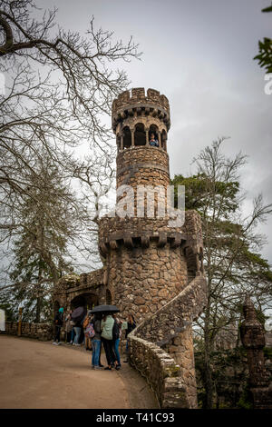 La Quinta da Regaleira gardens à Sintra, Portugal Banque D'Images