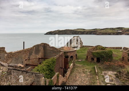 Wen Porth Brick Works, Anglesey Banque D'Images