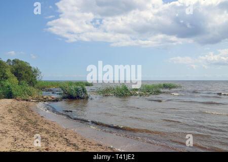 Lac Peipus, Estonie. Peipus-tó, Észtország. Banque D'Images