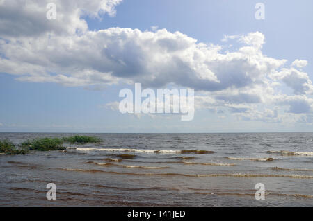 Lac Peipus, Estonie. Peipus-tó, Észtország. Banque D'Images