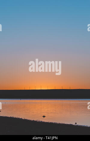 Quelques instants avant le lever du soleil Banque D'Images