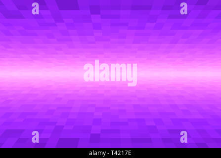 Abstract background rose et violet. Texture avec blocs carrés de pixels. Motif en mosaïque. Des avions dans la perspective de l'angle. Banque D'Images