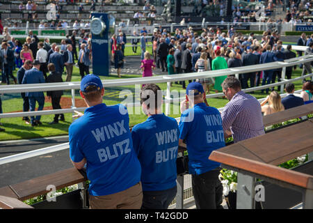 Sydney, Australie. 13 avr, 2019. , Fans.avant de Winx course finale sur la deuxième journée des Championnats au Royal Hippodrome de Randwick à Sydney. Michael McInally/Eclipse/CSM Sportswire Crédit : Cal Sport Media/Alamy Live News Banque D'Images