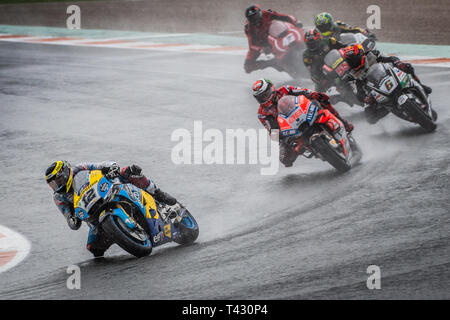 Valence/Espagne - 11/18/2018 - # 12 Thomas Luthi sur sa marque VDS Honda RC213V lors de la GP de Valence Banque D'Images