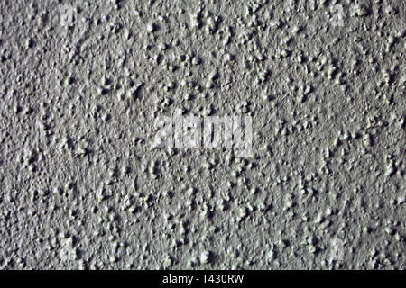 Beau mur peint en gris. Belle couleur avec les détails d'un bâtiment photographié à l'intérieur. Belle surface inégale avec une belle texture. Banque D'Images