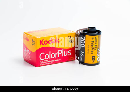 35mm film Kodak et Fujifilm fujicolor 36 l'exposition pour la photographie analogique Banque D'Images