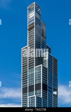 Chicago NEMA, highrise residential building en construction Banque D'Images