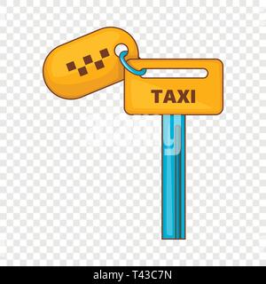 Clefs pour l'icône de style cartoon, taxi Illustration de Vecteur