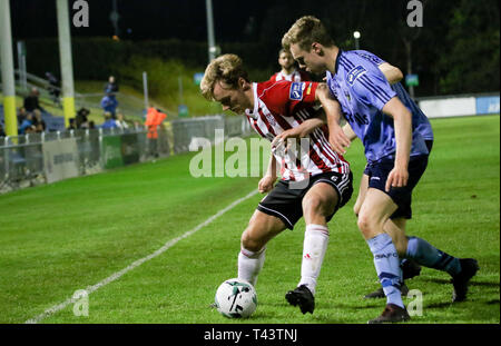 GREGG SLOGGETT de Derry City FCduring la Ligue Airtricity entre dispositif AFC UCD et Derry City FC au bol, University College Dublin Banque D'Images