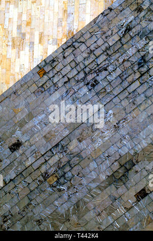 Belle texture du mur de l'édifice photographié close-up Banque D'Images