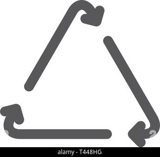 Recharger, mise à jour, l'icône de la ligne d'actualisation. Illustration de Vecteur