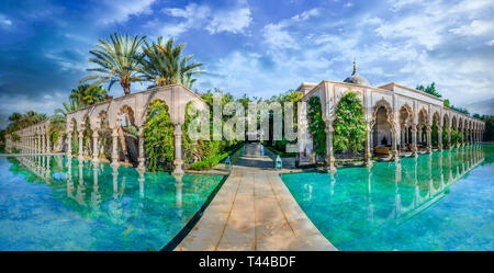 Palais Namaskar, Marrakech, Maroc - 15 novembre 2017 : palais Namaskar, hôtel de luxe et spa de Marrakech, Maroc Banque D'Images