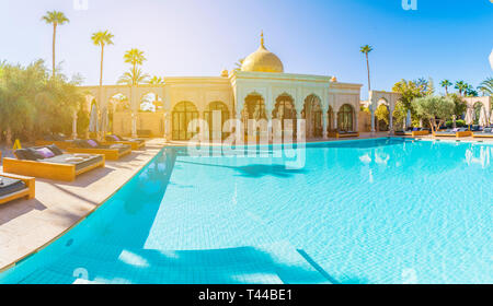 Palais Namaskar, Marrakech, Maroc - 15 novembre 2017 : palais Namaskar, hôtel de luxe et spa de Marrakech, Maroc Banque D'Images