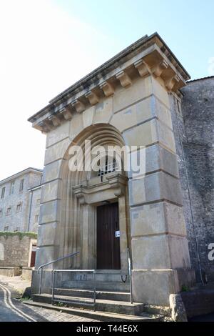 Shepton Mallet prison, entrée arrière sur Cornhil Banque D'Images