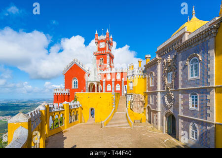 Palais National de Pena, région de Sintra, Lisbonne, Portugal Banque D'Images