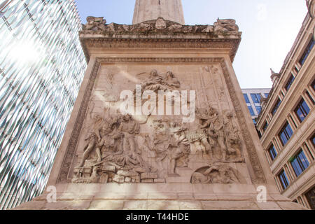 Le monument au grand incendie de Londres, Londres, Angleterre, Royaume-Uni. Banque D'Images