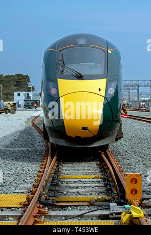 Rock Long, Penzance, Royaume-Uni. 13 avril 2019. GWR classe Intercity Crédit : 802-101 Bob Sharples/Alamy Live News Banque D'Images