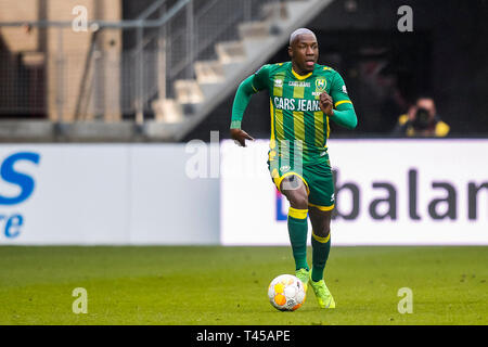 ALKMAAR, AZ - ADO La Haye, 13-04-2019 football, saison 2018 de l'Eredivisie néerlandaise - 2019, l'AFAS Stadium, ADO La Haye player Sheraldo Becker Banque D'Images