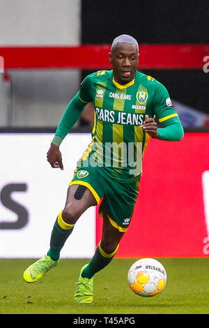 ALKMAAR, AZ - ADO La Haye, 13-04-2019 football, saison 2018 de l'Eredivisie néerlandaise - 2019, l'AFAS Stadium, ADO La Haye player Sheraldo Becker Banque D'Images