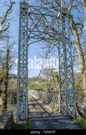 Llanstephan Pont sur la rivière Wye inbetween Llyswen Erwood et dans la vallée de la Wye Banque D'Images