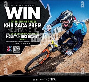 L'Armée de l'air et de l'armée Service de Change dans le monde entier peut  les consommateurs à l'action avec une chance de gagner plus de 17 000 $ en  prix avec trois concours. L'un de ces est le Monster Energy KHS Vtt  Sweepstakes (1 mars au 30 avril 