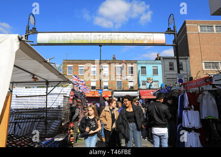Inverness Street Market à Camden Town, au nord de Londres, UK Banque D'Images