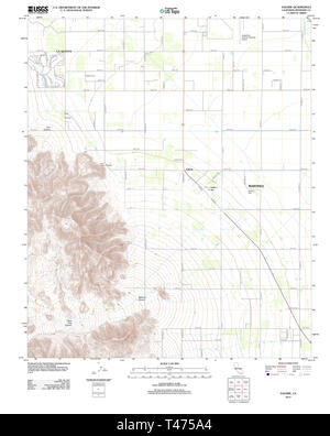 Carte TOPO USGS Californie CA Valerie 20120518 Restauration TM Banque D'Images