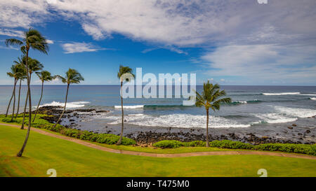 La côte de Kauai, Hawaii. Banque D'Images