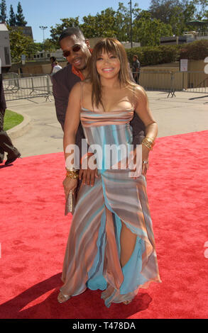 LOS ANGELES, CA. 23 août 2003 : TISHA CAMPBELL MARTIN & mari Duane Martin à la 9th Annual Soul Train Lady of Soul Awards à Pasadena, CA. Banque D'Images