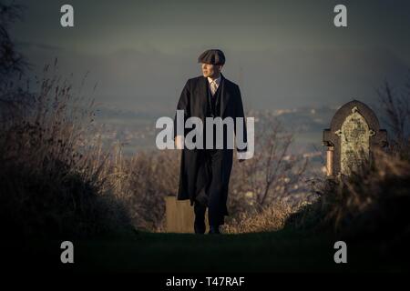 CILLIAN MURPHY en pointu oeillères (2013). Saison 1 Episode 5. Credit : British Broadcasting Corporation (BBC) / Album Banque D'Images