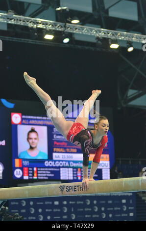 Villa Giorgia ITA poutre autour de tous les championnats européens Final 12 avril 2019 Szczecin Pologne Banque D'Images