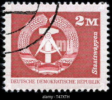 Timbre-poste de l'Allemagne de l'Est (DDR) dans la série émise en 1989 Banque D'Images