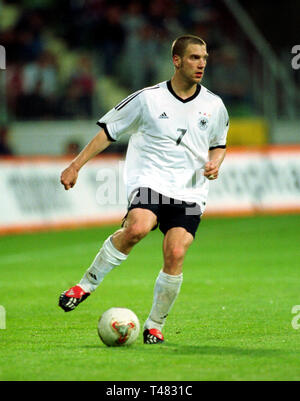 Bay-Arena Leverkusen Allemagne 18.5.2002, football match amical, l'Allemagne et l'Autriche 6:2 --- Thorsten FRINGS (GER) Banque D'Images