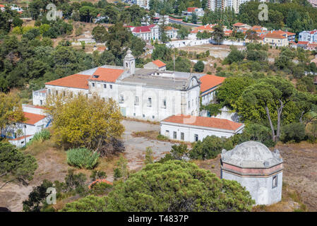 Convento de Brancanes - ancien monastère sur la Rua Artilharia de Costa street dans la ville de Setubal au Portugal Banque D'Images