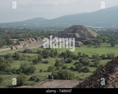 Site de l'ancienne ville de Teotihuacán, près de la ville moderne de Mexico Banque D'Images