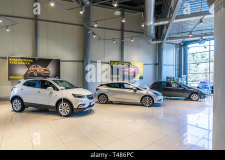 Minsk, Bélarus - Mars 23, 2018 : car showroom Opel Banque D'Images