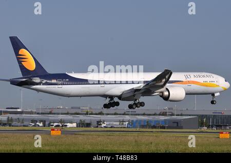 BOEING 777-300ER DE L'INDE JET AIRWAYS Banque D'Images