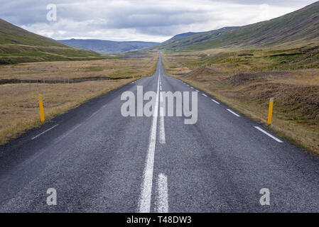 La route nationale 1 dans la partie nord de l'Islande Banque D'Images