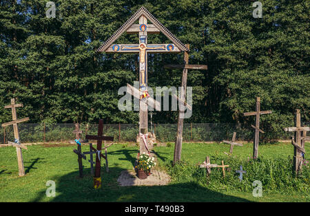 L'Église orthodoxe de l'église de l'icône de la Mère de Dieu dans Koterka, petit village près de Tokary, Podlaskie Voivodeship en Pologne Banque D'Images