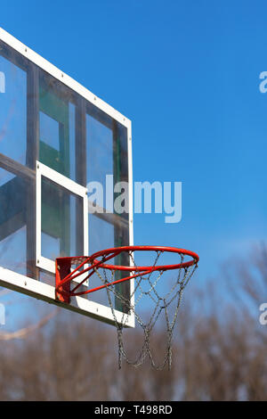 Panier de basket-ball outdoor Banque D'Images