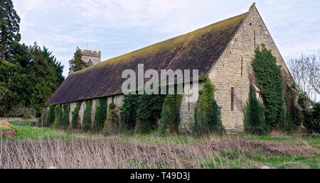 Hartpury grange à dîme, Gloucestershire, Royaume-Uni 15ème siècle classé Grade II Abbey grange dîmière Banque D'Images