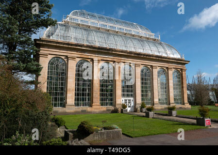 La serre Palm House au Royal Botanic Garden d'Edimbourg, Ecosse, Royaume-Uni Banque D'Images