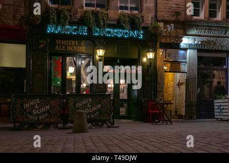 La Maggie Dickson's Whisky & Ale House pub à Édimbourg, Écosse, Royaume-Uni, Europe Banque D'Images