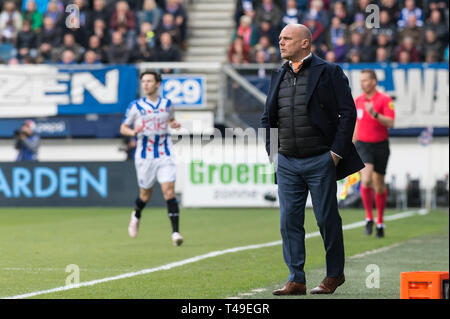 14 avril 2019 Heerenveen, pays-Bas Soccer Néerlandais Eredivisie SC Heerenveen / FC Groningen Eredivisie 2018 - 2019 Johnny Jansen de Heerenveen, Banque D'Images