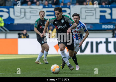 14 avril 2019 Heerenveen, pays-Bas Soccer Néerlandais Eredivisie SC Heerenveen / FC Groningen Eredivisie 2018 - 2019 Ludovit Reis du FC Groningen, Banque D'Images