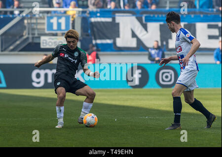 14 avril 2019 Heerenveen, pays-Bas Soccer Néerlandais Eredivisie SC Heerenveen / FC Groningen Eredivisie 2018 - 2019 Ritsu Doan du FC Groningen, Banque D'Images